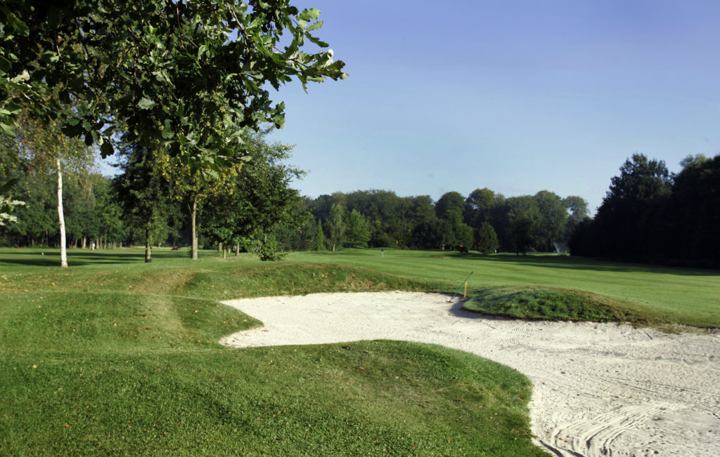 Cleydael Golf et Country Club, vue bunker, parcours 18 trous à Aartselaar près de Bruxelles