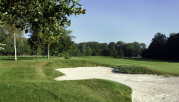 Cleydael Golf et Country Club, vue bunker, parcours 18 trous à Aartselaar près de Bruxelles