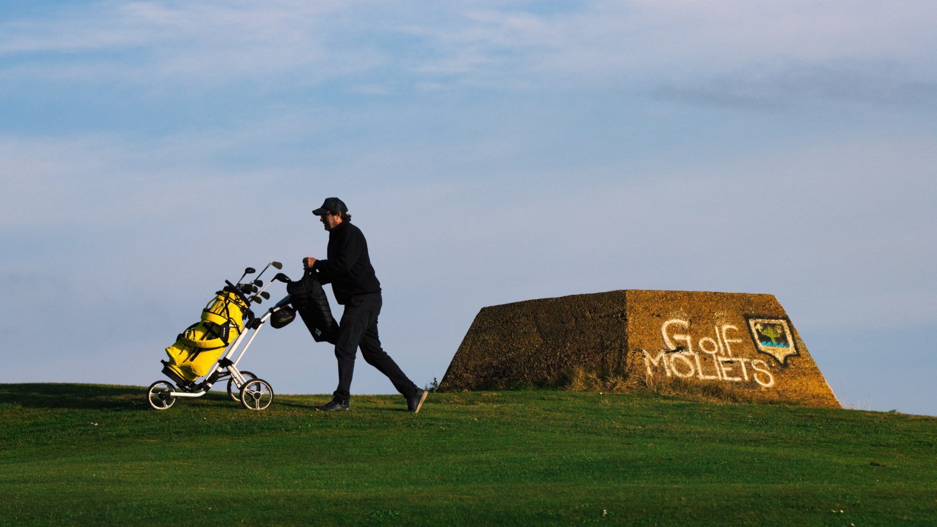 Golfeur au Golf de Moliets dans Les Landes