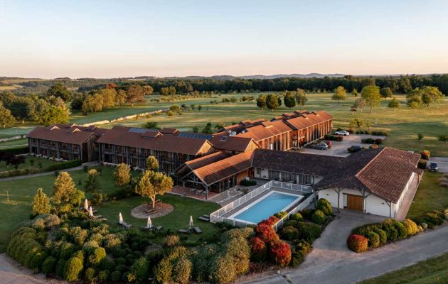 vue aérienne relais des vigiers, dordogne, Resonance Golf Collection
