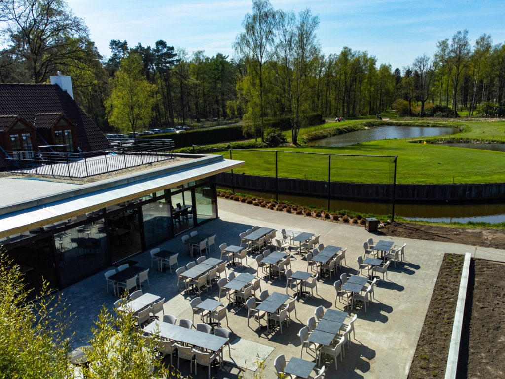 Terrasse restaurant Steenhoven Country Club, Belgique, Resonance Golf Collection