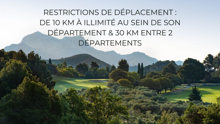 Restrictions de déplacement - Covid 19