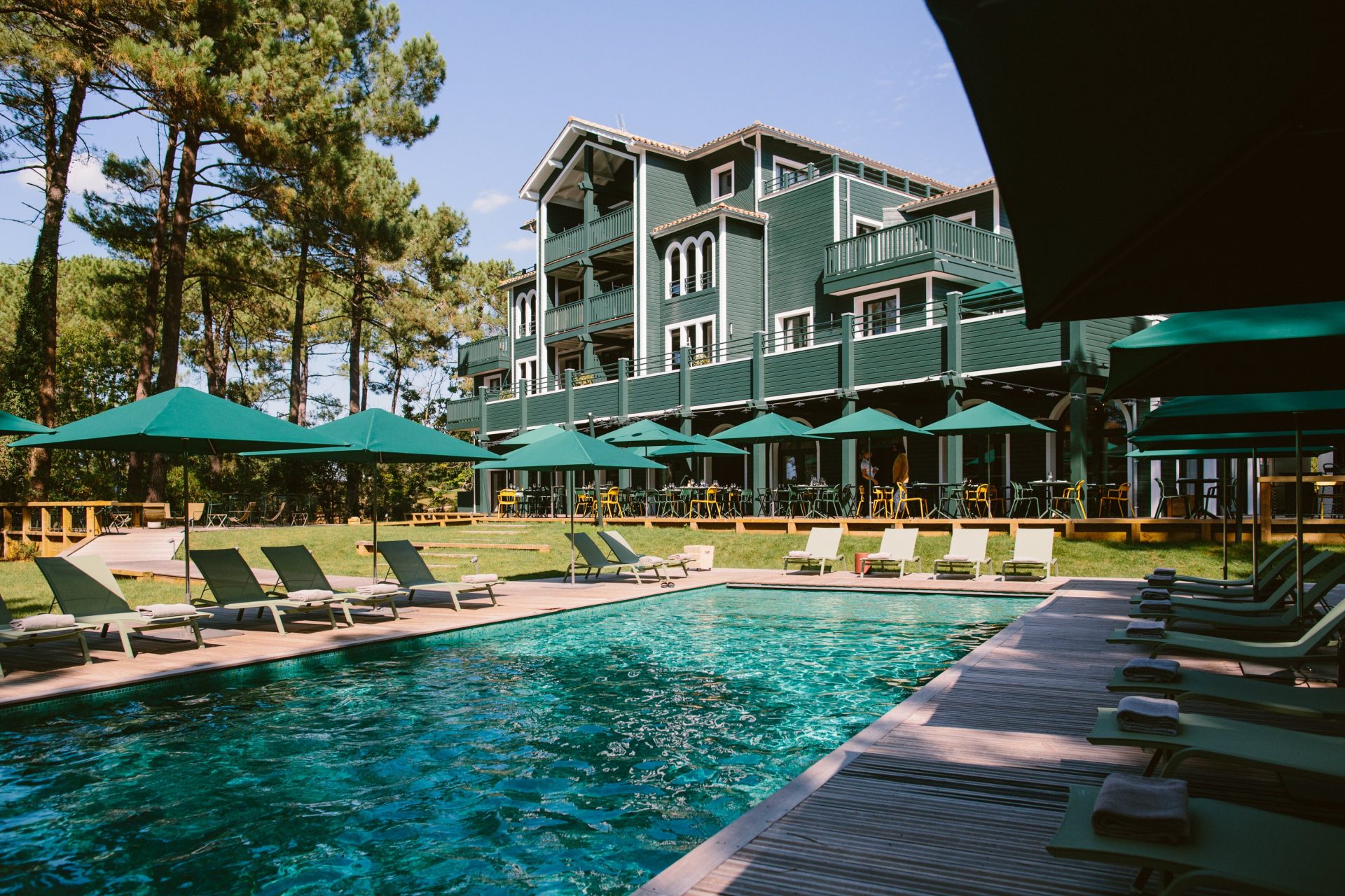 Piscine de l'Hôtel 70 Hectares...& l'Océan à Seignosse