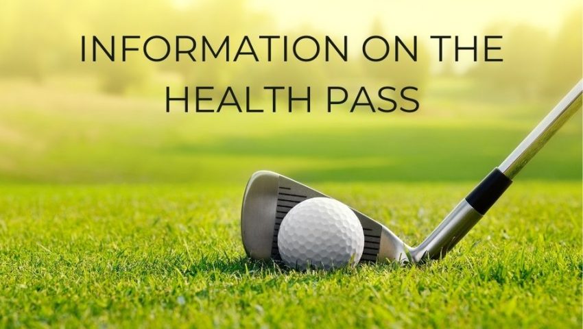 Information on the health pass in our golf clubs - Open Golf Club