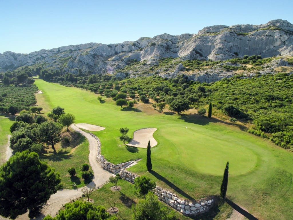 Vue panoramique du parcours du Golf de Servanes