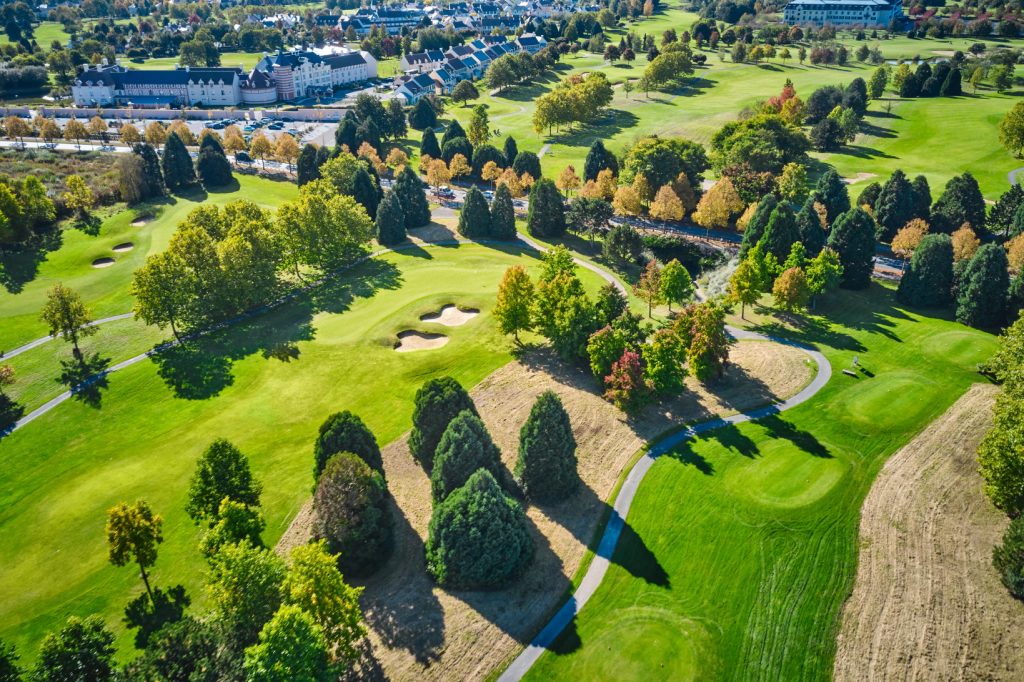 Vue du ciel golf paris val d'europe à Magny-le-Hongre (77), Resonance Golf Collection