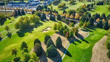 Vue du ciel golf paris val d'europe à Magny-le-Hongre (77), Resonance Golf Collection