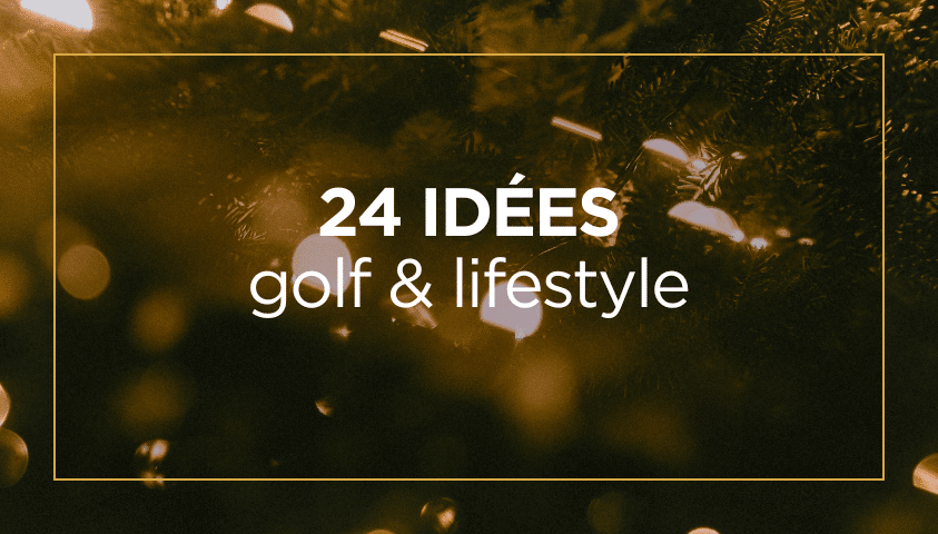 Sélection d’idées cadeaux golf et lifestyle Resonance Golf Collection dans une ambiance premium et festive
